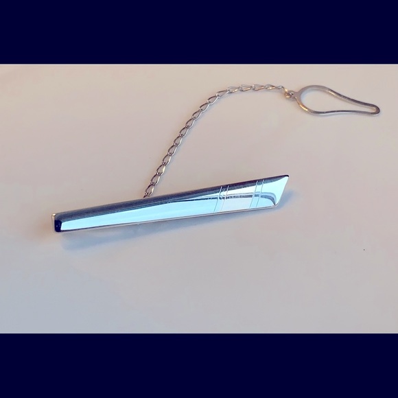 Elegant Tie Clip, Silver And Gold, Hi Shine ! - Picture 8 of 9